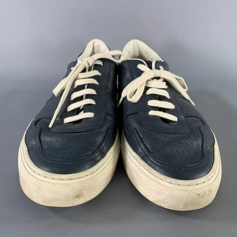 COMMON PROJECTS Size 9 Navy Leather Lace Up Sneakers